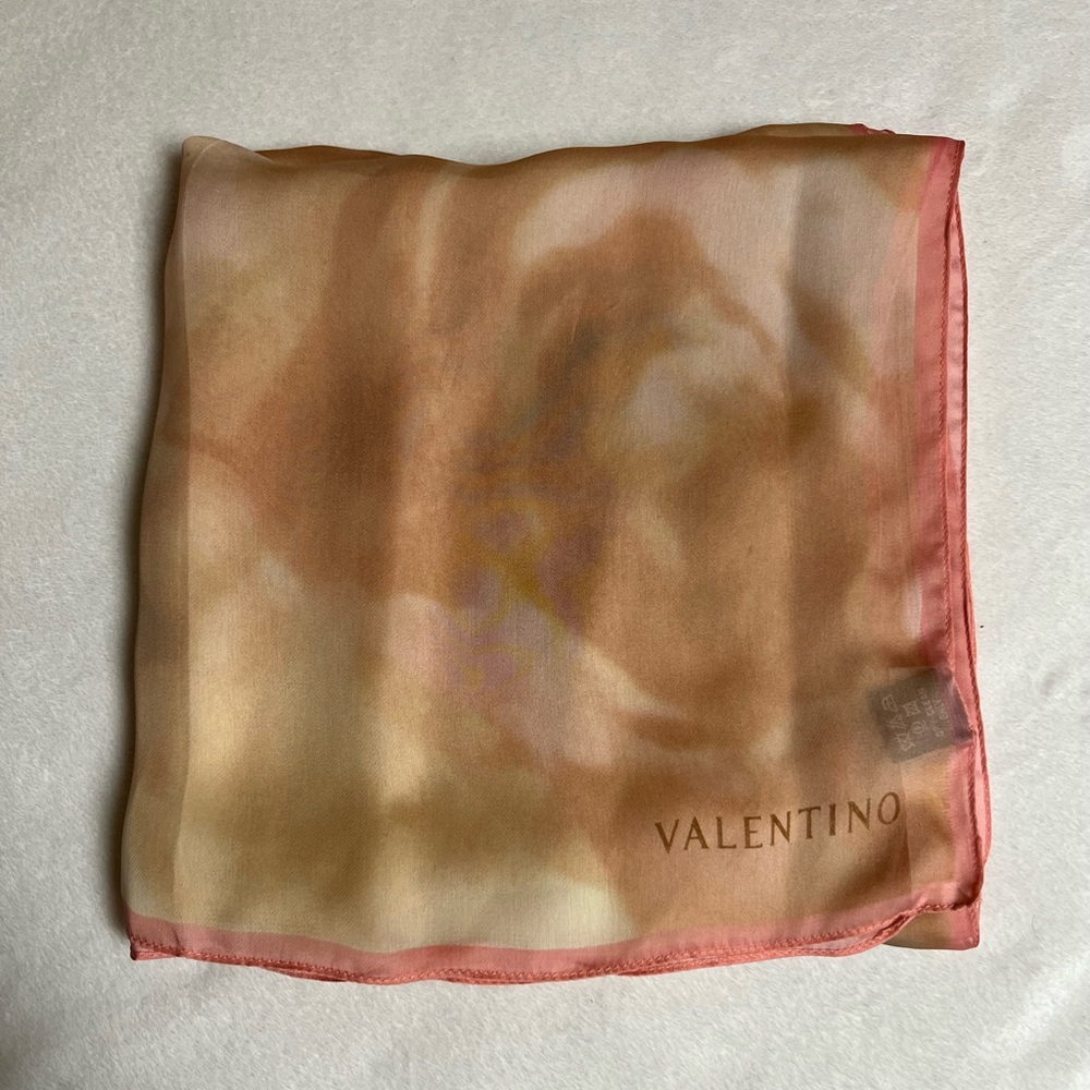 Valentino Silk Scarf in Warm Tones